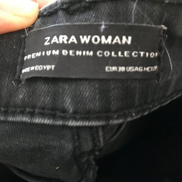 Zara Womens Skinny Jeans Blue Red Stripe 5 Pocket Zipper Denim Casual Pants 6 - Picture 8 of 9